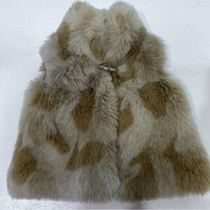 Koala Kids Baby Girl Faux Fur Multicolor Vest Size 9-12 monthsβ